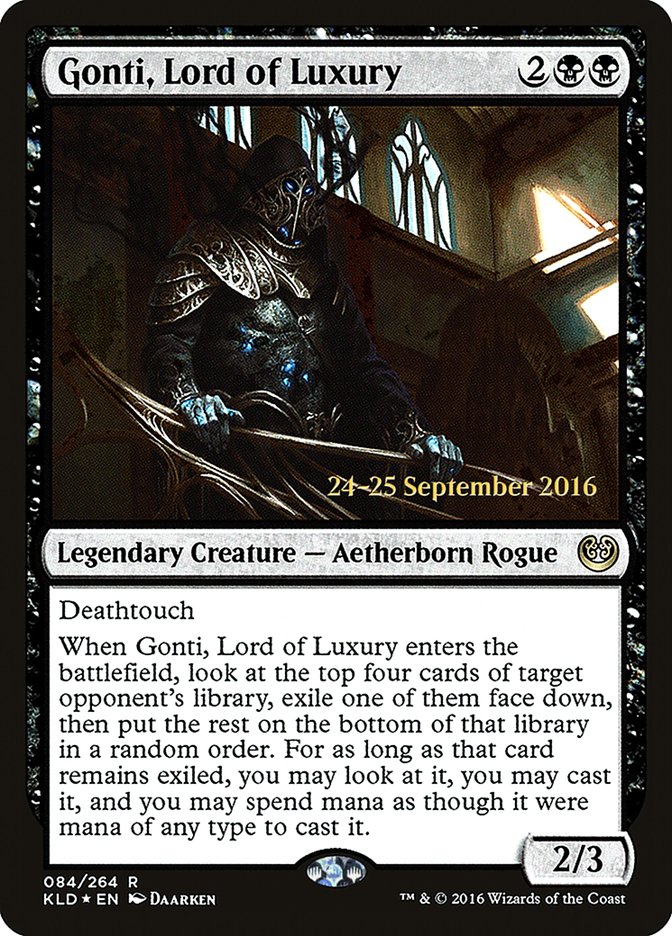 Gonti, Lord of Luxury [Kaladesh Prerelease Promos] | Card Merchant Takapuna