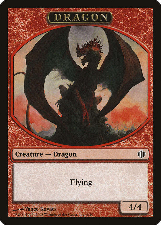 Dragon Token [Shards of Alara Tokens] | Card Merchant Takapuna