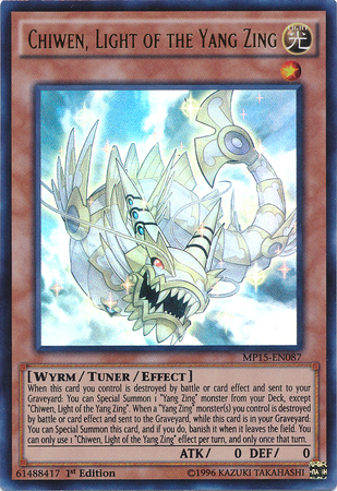 Chiwen, Light of the Yang Zing [MP15-EN087] Ultra Rare | Card Merchant Takapuna