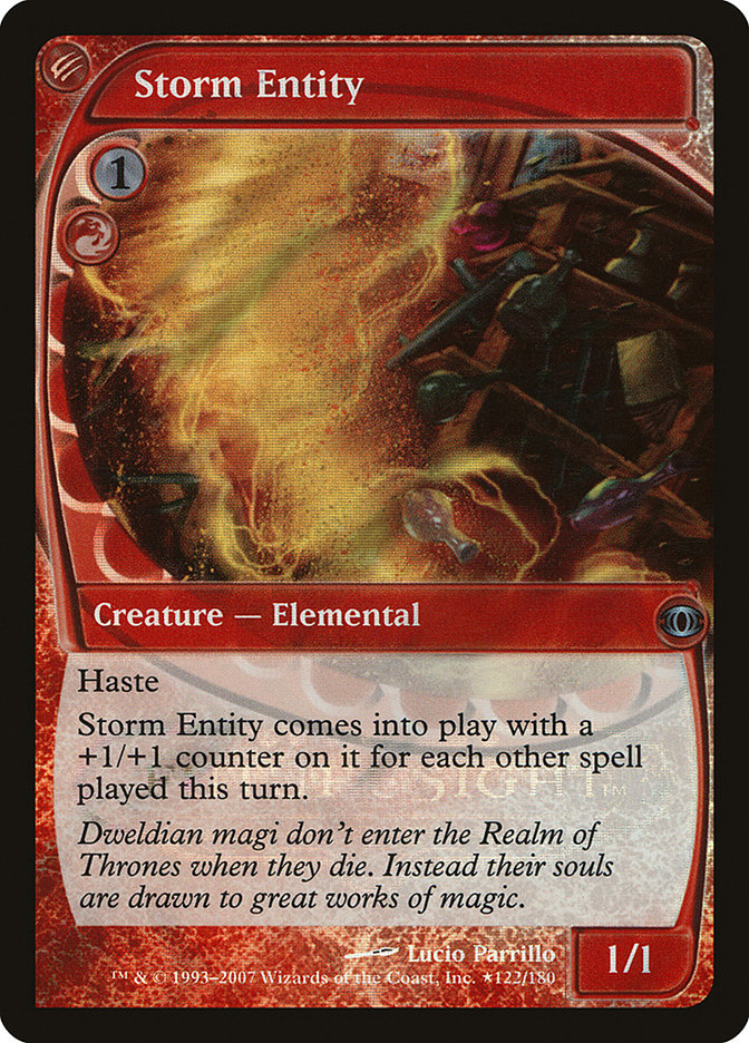 Storm Entity [Future Sight Promos] | Card Merchant Takapuna