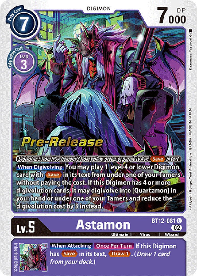 Astamon [BT12-081] [Across Time Pre-Release Cards] | Card Merchant Takapuna