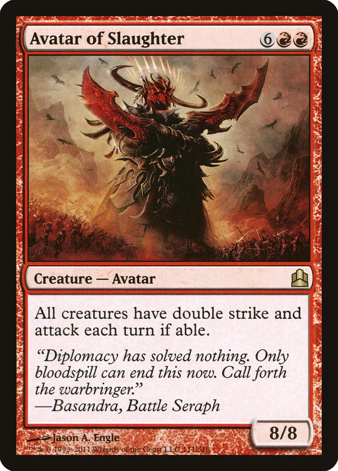 Avatar of Slaughter [Commander 2011] | Card Merchant Takapuna