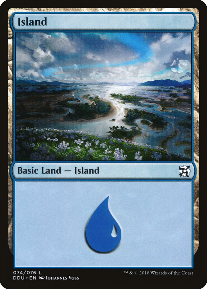 Island (74) [Duel Decks: Elves vs. Inventors] | Card Merchant Takapuna