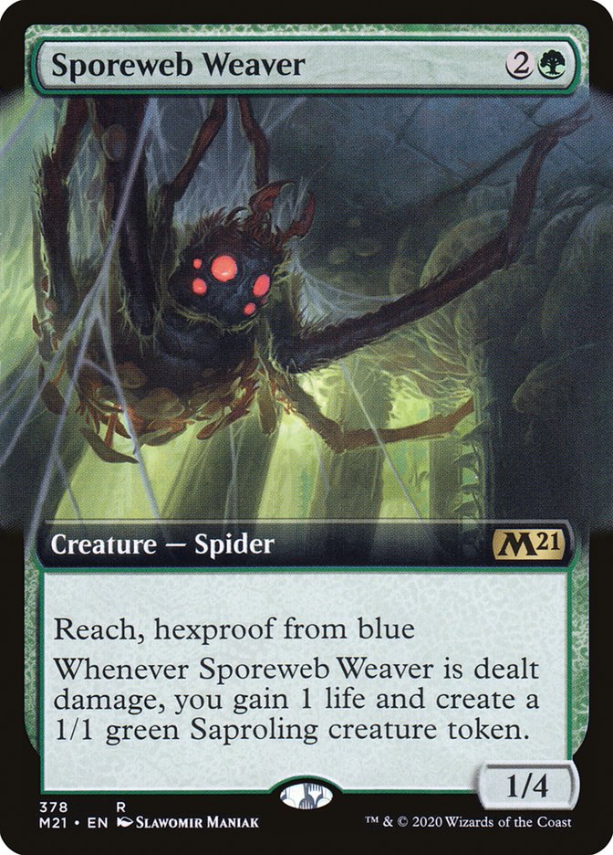 Sporeweb Weaver (Extended Art) [Core Set 2021] | Card Merchant Takapuna