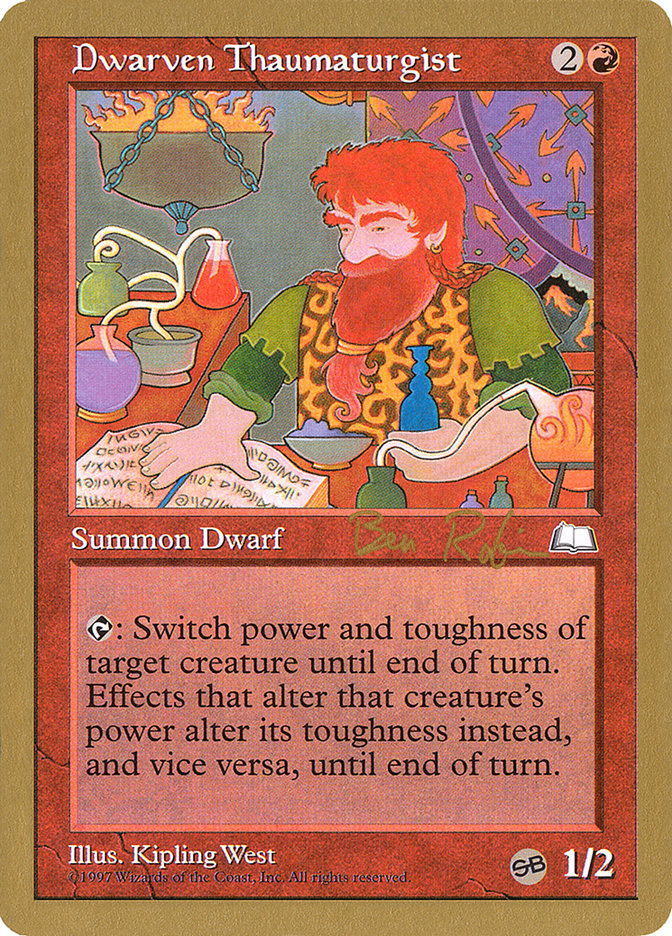 Dwarven Thaumaturgist (Ben Rubin) (SB) [World Championship Decks 1998] | Card Merchant Takapuna