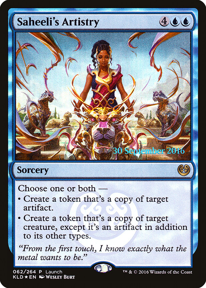 Saheeli's Artistry (Launch) [Kaladesh Promos] | Card Merchant Takapuna