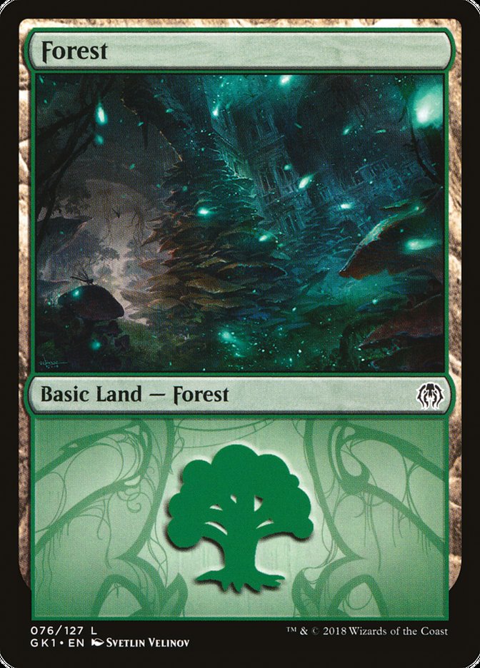 Forest (76) [Guilds of Ravnica Guild Kit] | Card Merchant Takapuna