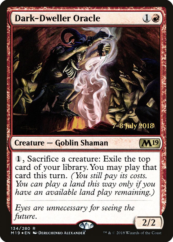 Dark-Dweller Oracle [Core Set 2019 Prerelease Promos] | Card Merchant Takapuna