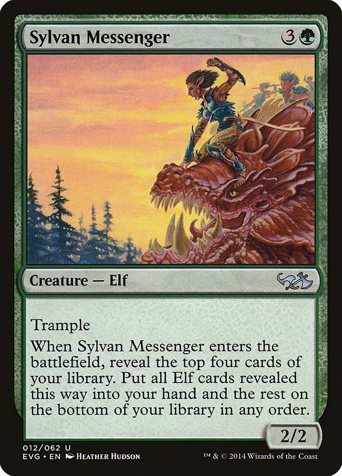 Sylvan Messenger (Elves vs. Goblins) [Duel Decks Anthology] | Card Merchant Takapuna