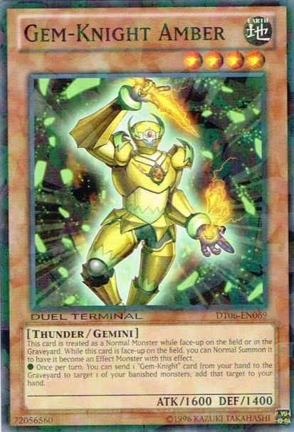 Gem-Knight Amber [DT06-EN069] Common | Card Merchant Takapuna