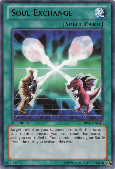 Soul Exchange [BP01-EN041] Rare | Card Merchant Takapuna