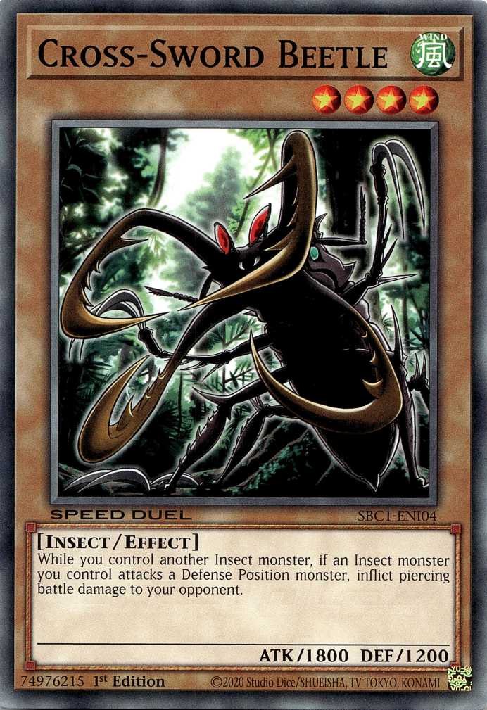 Cross-Sword Beetle [SBC1-ENI04] Common | Card Merchant Takapuna