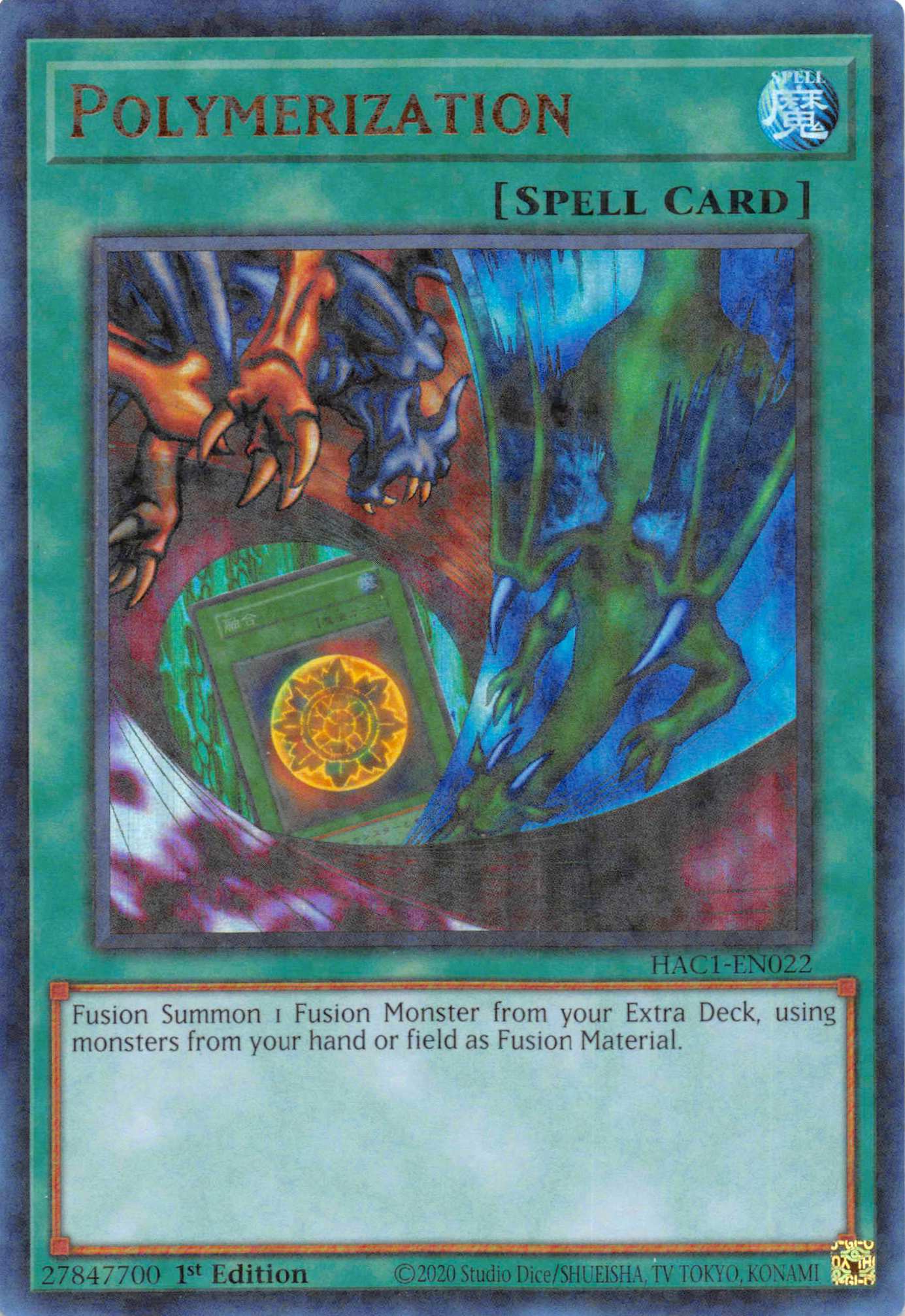 Polymerization (Duel Terminal) [HAC1-EN022] Parallel Rare | Card Merchant Takapuna