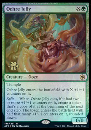 Ochre Jelly [Dungeons & Dragons: Adventures in the Forgotten Realms Prerelease Promos] | Card Merchant Takapuna