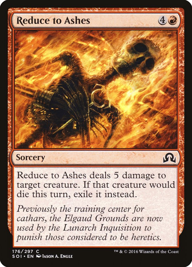 Reduce to Ashes [Shadows over Innistrad] | Card Merchant Takapuna