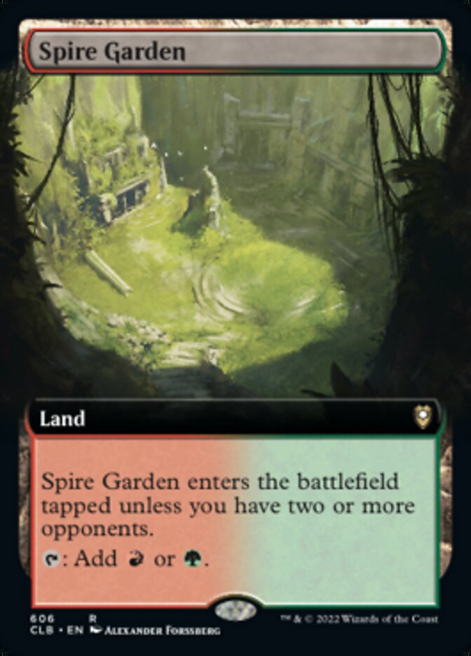 Spire Garden (Extended Art) [Commander Legends: Battle for Baldur's Gate] | Card Merchant Takapuna