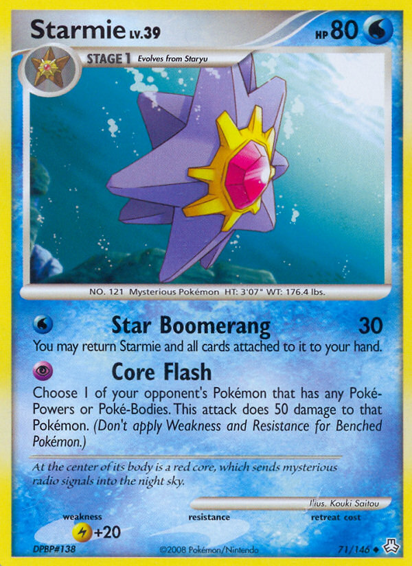 Starmie (71/146) [Diamond & Pearl: Legends Awakened] | Card Merchant Takapuna