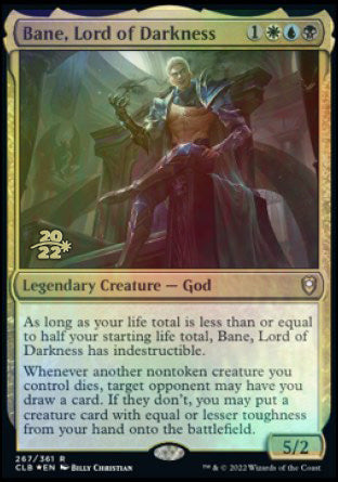 Bane, Lord of Darkness [Commander Legends: Battle for Baldur's Gate Prerelease Promos] | Card Merchant Takapuna