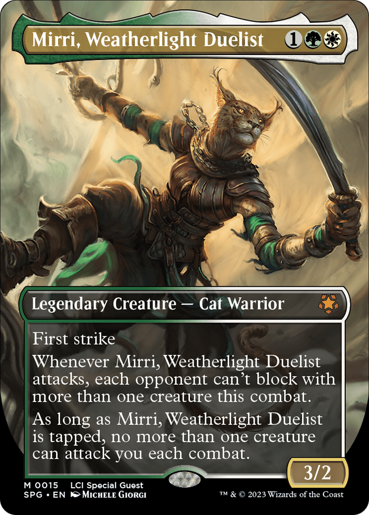 Mirri, Weatherlight Duelist (Borderless) [The Lost Caverns of Ixalan Special Guests] | Card Merchant Takapuna