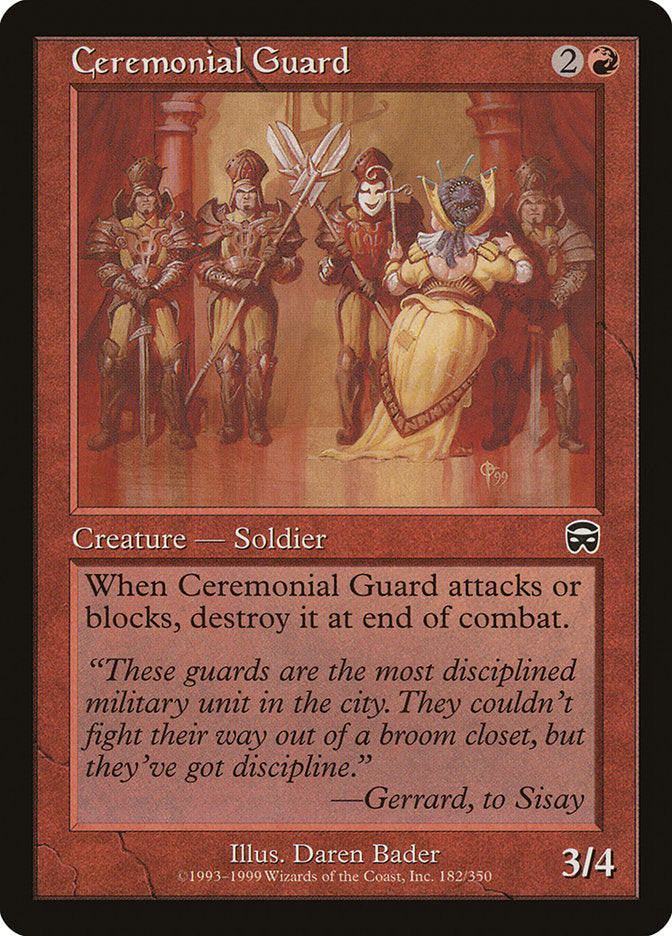 Ceremonial Guard [Mercadian Masques] | Card Merchant Takapuna