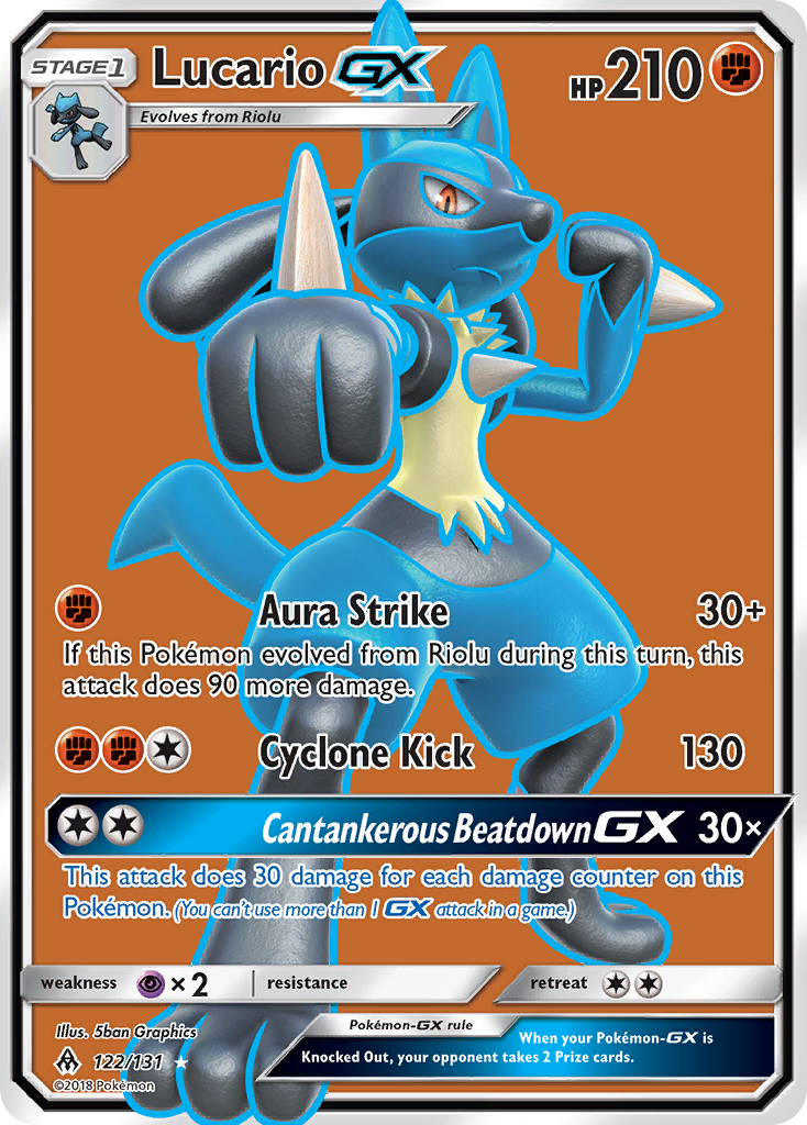 Lucario GX (122/131) [Sun & Moon: Forbidden Light] | Card Merchant Takapuna