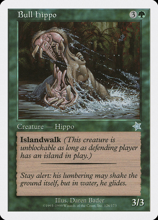 Bull Hippo [Starter 1999] | Card Merchant Takapuna