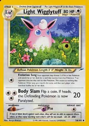 Light Wigglytuff (54/105) [Neo Destiny Unlimited] | Card Merchant Takapuna