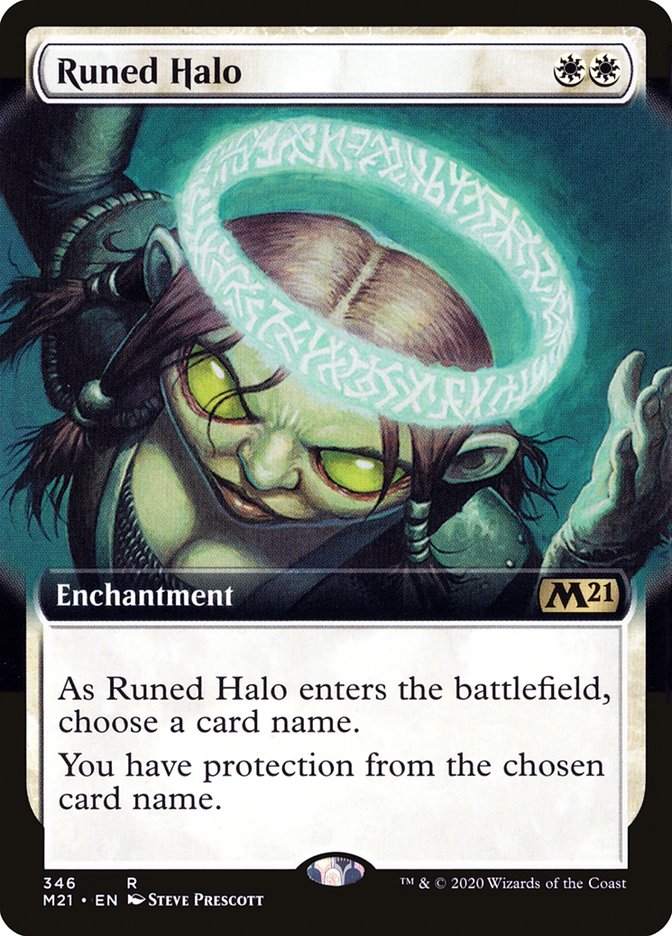 Runed Halo (Extended Art) [Core Set 2021] | Card Merchant Takapuna