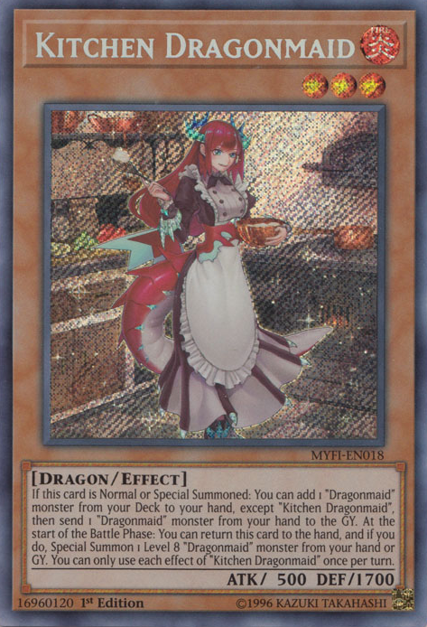 Kitchen Dragonmaid [MYFI-EN018] Secret Rare | Card Merchant Takapuna