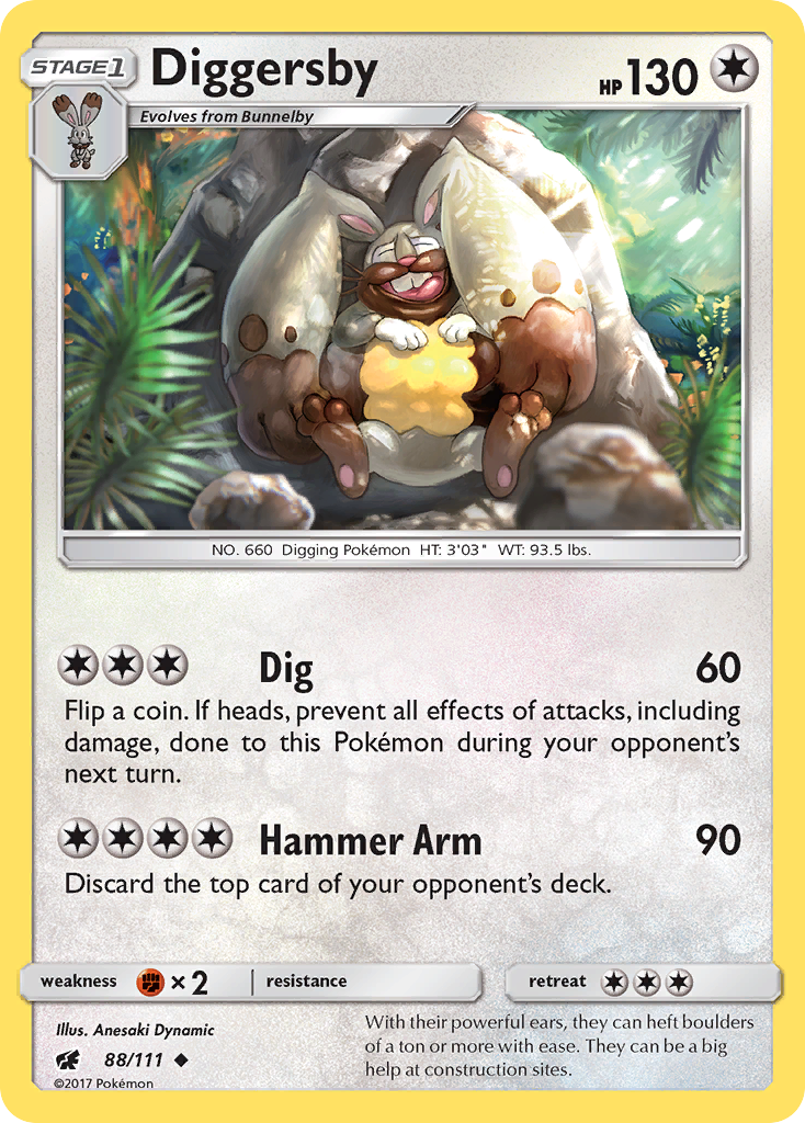 Diggersby (88/111) [Sun & Moon: Crimson Invasion] | Card Merchant Takapuna