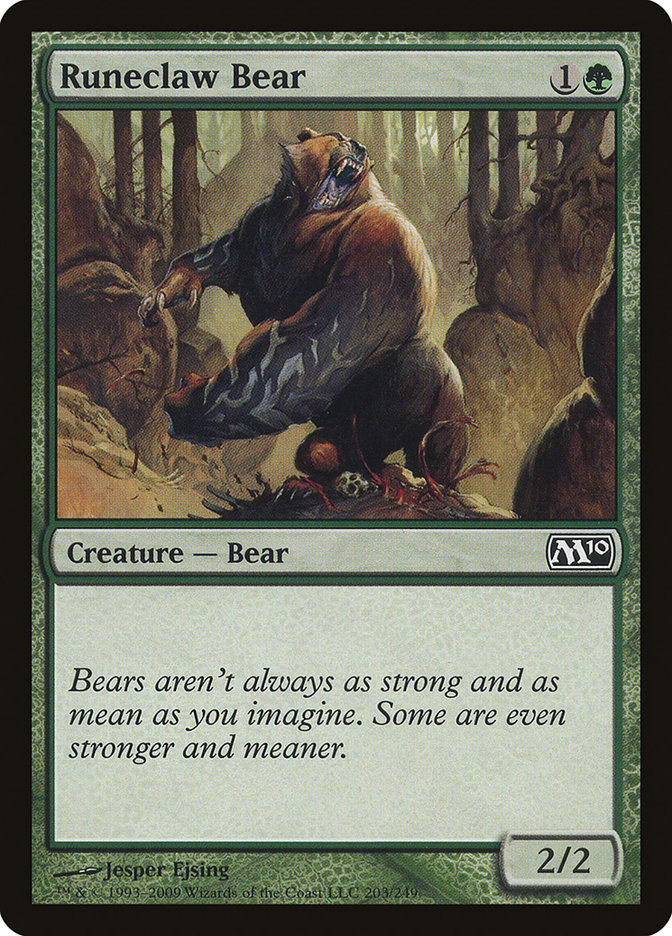 Runeclaw Bear [Magic 2010] | Card Merchant Takapuna