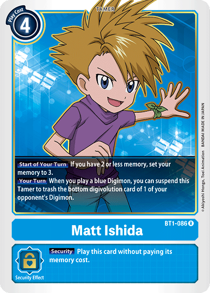 Matt Ishida [BT1-086] [Release Special Booster Ver.1.0] | Card Merchant Takapuna