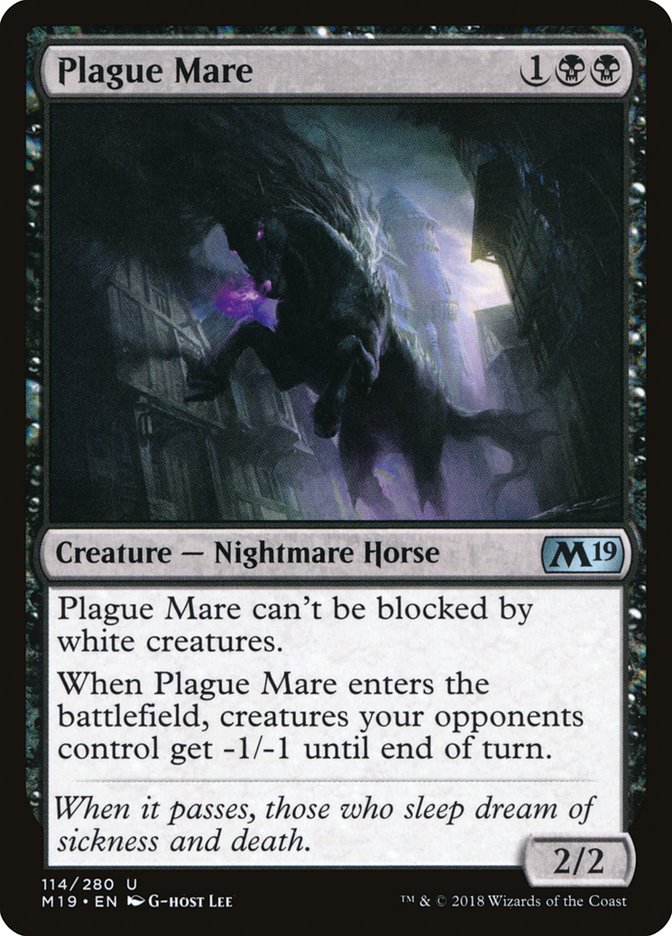 Plague Mare [Core Set 2019] | Card Merchant Takapuna