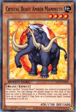 Crystal Beast Amber Mammoth [SGX1-ENF03] Common | Card Merchant Takapuna