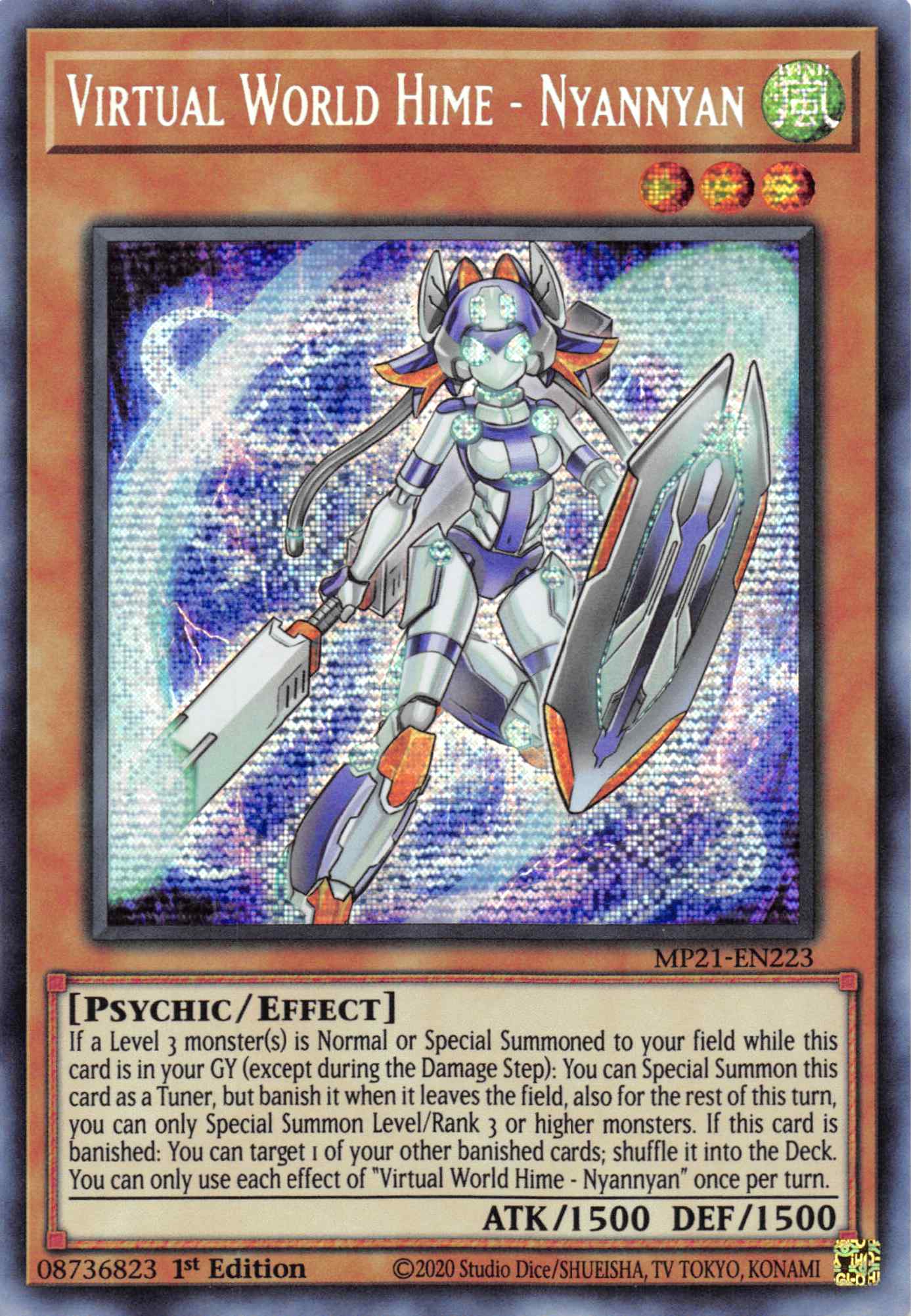 Virtual World Hime - Nyannyan [MP21-EN223] Prismatic Secret Rare | Card Merchant Takapuna