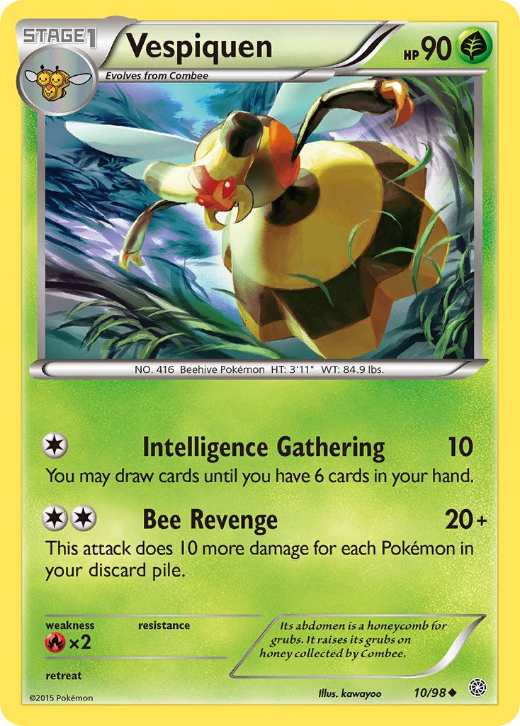 Vespiquen (10/98) [XY: Ancient Origins] | Card Merchant Takapuna