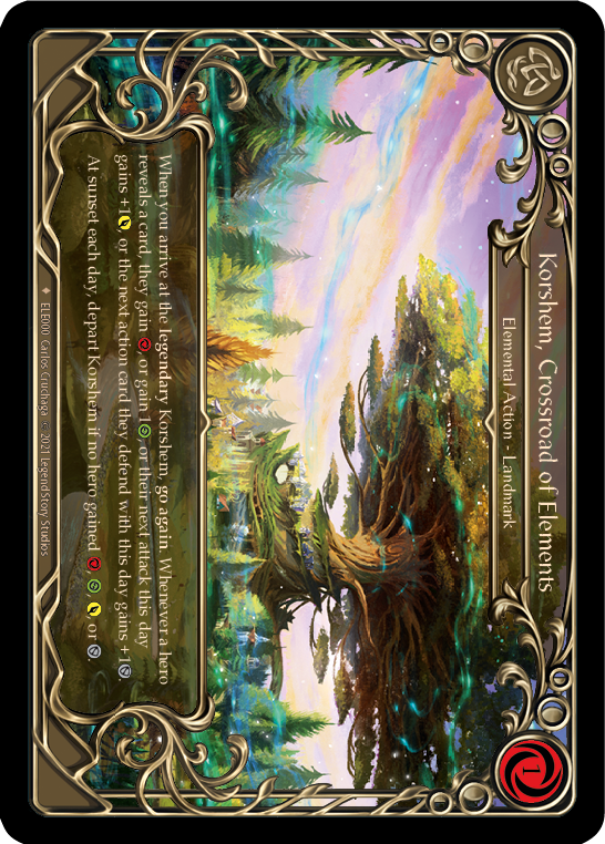 Korshem, Crossroad of Elements [ELE000] (Tales of Aria)  1st Edition Cold Foil | Card Merchant Takapuna