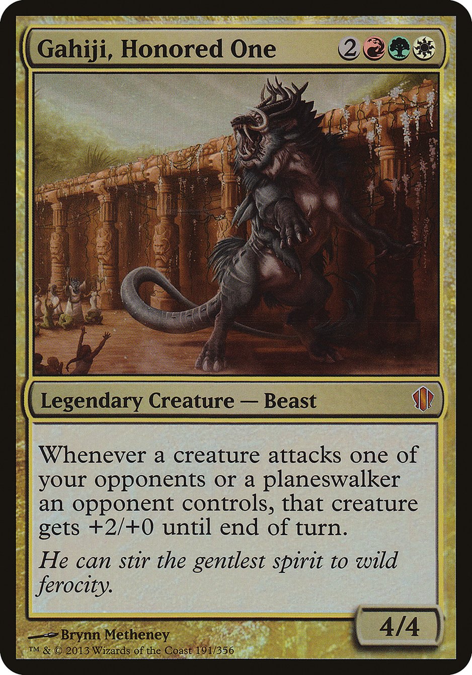 Gahiji, Honored One (Oversized) [Commander 2013 Oversized] | Card Merchant Takapuna