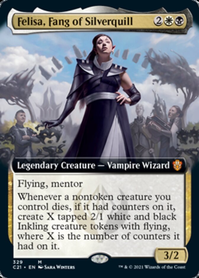 Felisa, Fang of Silverquill (Extended Art) [Commander 2021] | Card Merchant Takapuna