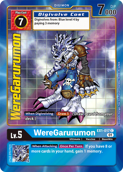 WereGarurumon [EX1-017] (Alternate Art) [Classic Collection] | Card Merchant Takapuna