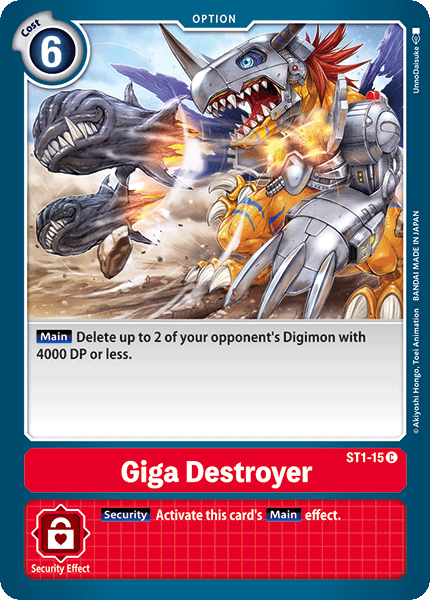 Giga Destroyer [ST1-15] [Starter Deck: Gaia Red] | Card Merchant Takapuna