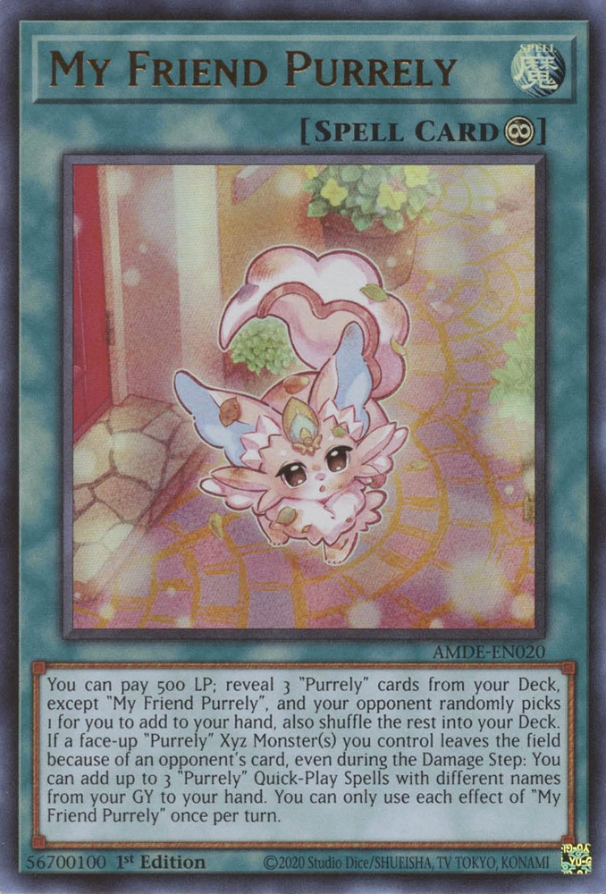 My Friend Purrely [AMDE-EN020] Ultra Rare | Card Merchant Takapuna