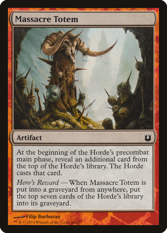 Massacre Totem [Born of the Gods Battle the Horde] | Card Merchant Takapuna