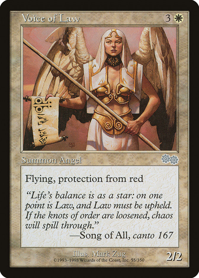 Voice of Law [Urza's Saga] | Card Merchant Takapuna