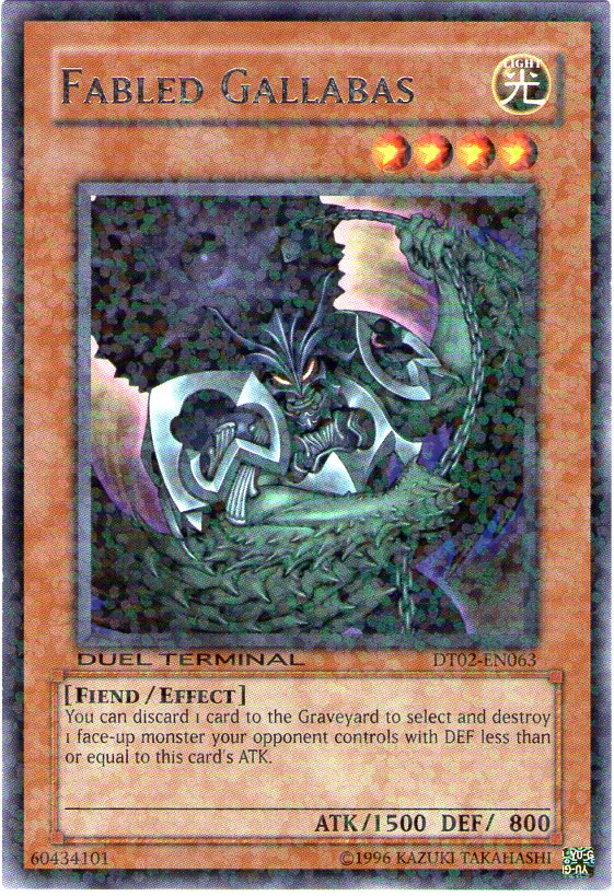 Fabled Gallabas [DT02-EN063] Rare | Card Merchant Takapuna