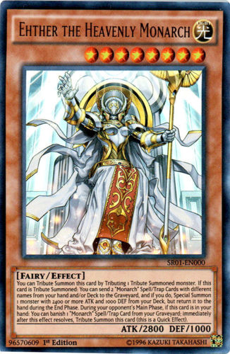 Ehther the Heavenly Monarch [SR01-EN000] Ultra Rare | Card Merchant Takapuna