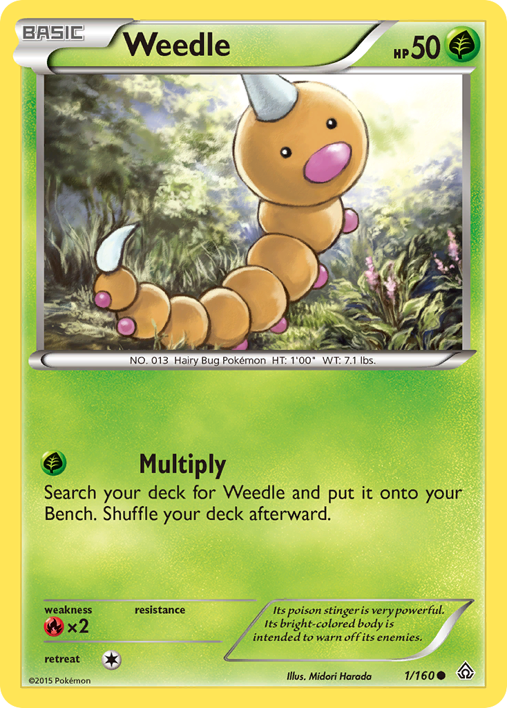 Weedle (1/160) [XY: Primal Clash] | Card Merchant Takapuna