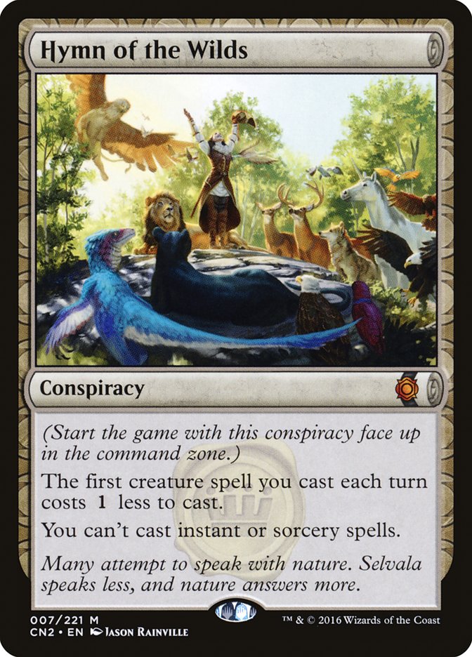 Hymn of the Wilds [Conspiracy: Take the Crown] | Card Merchant Takapuna