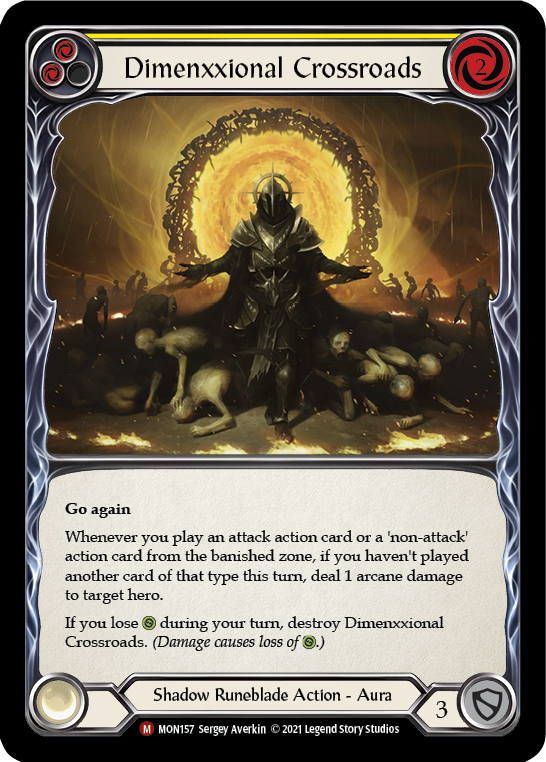 Dimenxxional Crossroads [MON157] (Monarch)  1st Edition Normal | Card Merchant Takapuna