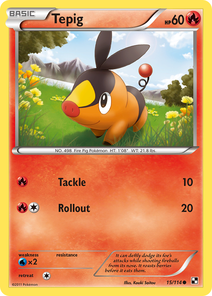 Tepig (15/114) [Black & White: Base Set] | Card Merchant Takapuna